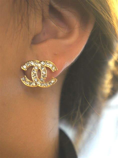 chanel inspired stsuds amazon|Chanel inspired earrings.